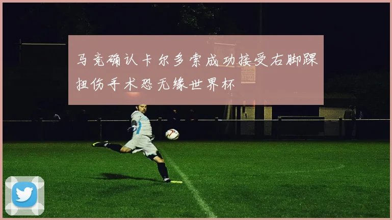 马竞确认卡尔多索成功接受右脚踝扭伤手术恐无缘世界杯